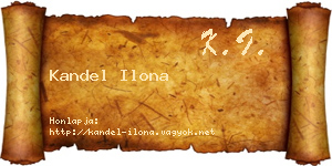 Kandel Ilona névjegykártya